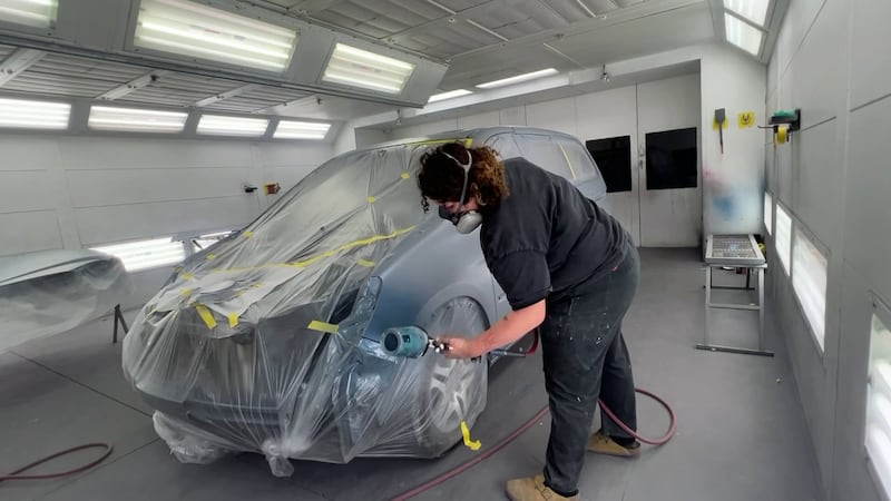 A 2007 Honda Odyssey was restored by the Phoenix-based group Girl Gang Garage and will be...