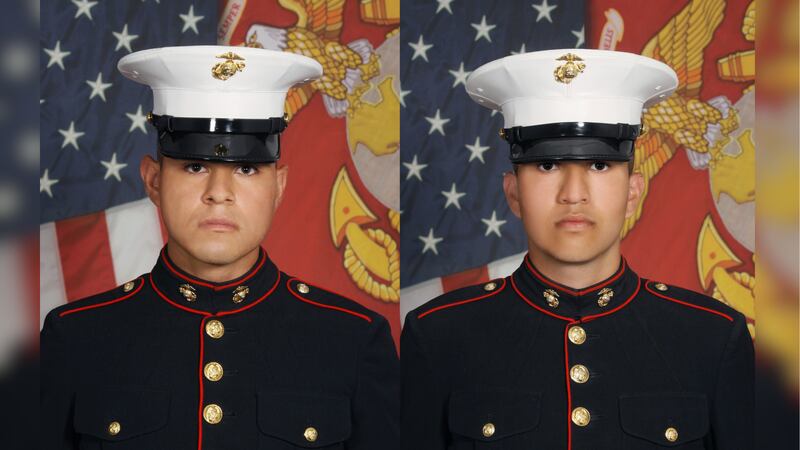 U.S. Marine Corps Lance Cpl. Marcelino Gamino and Lance Cpl. Albert Aguilera were killed...