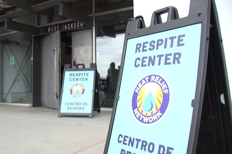 The cooling center is just blocks away from Chase Field and PHX Arena.
