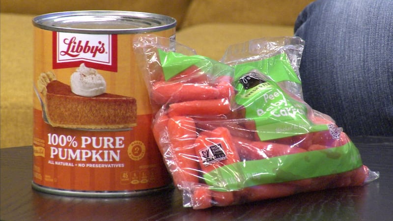 Dr. Patriquin says carrots and pumpkin puree are safe for dogs if you want a sweet treat.
