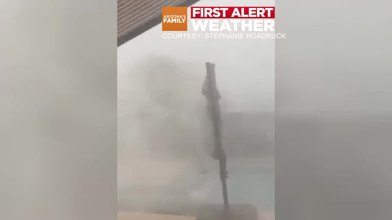 Monsoon storm slams into Buckeye with winds nearly 70 MPH.
