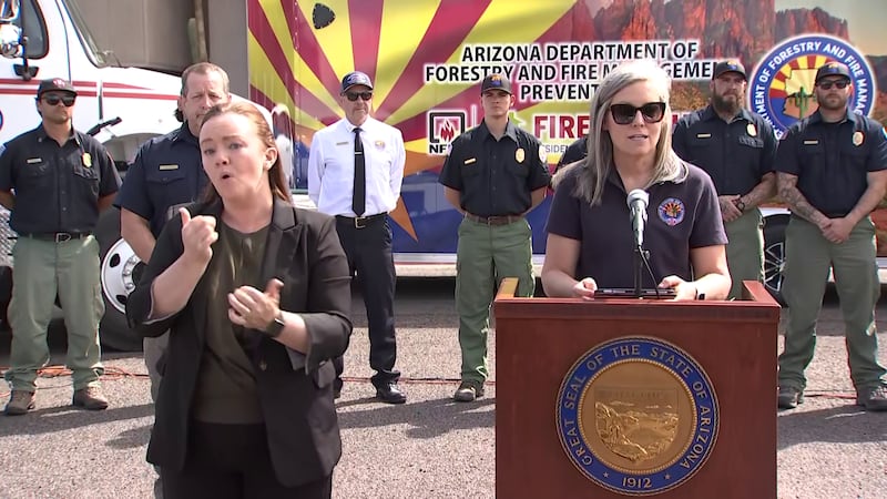Gov. Hobbs and fire officials met to discuss Arizona's 2025 wildfire outlook. So far this...