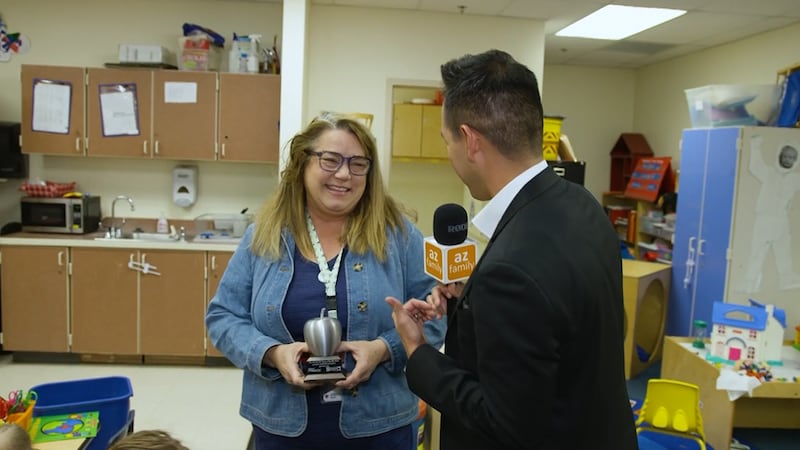 Whether it’s in the classroom or in the school’s community garden and greenhouse, Ms. Lynn...
