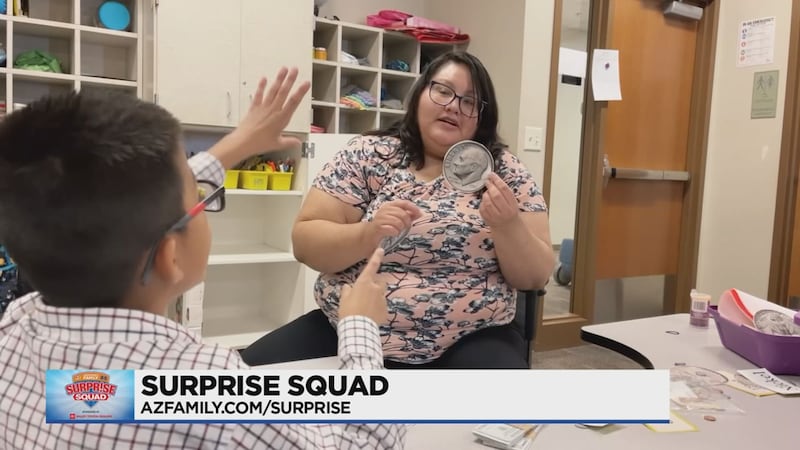 Litchfield Elementary School special education teacher Monique was awarded $5,000 by Valley...