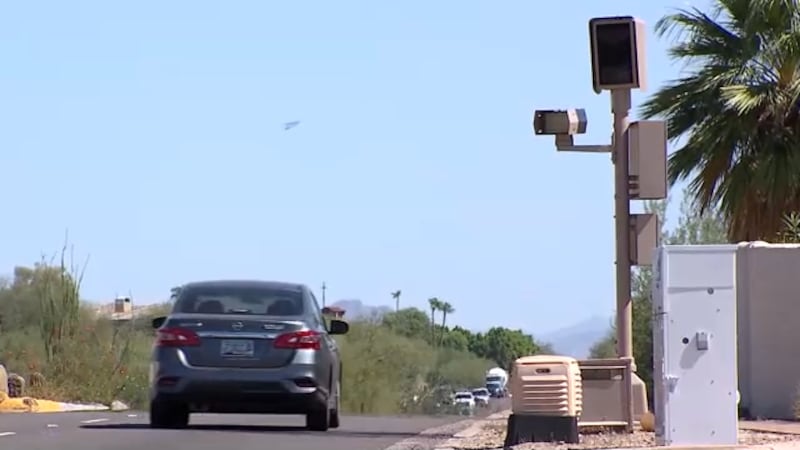 File image of a red-light camera in Phoenix.