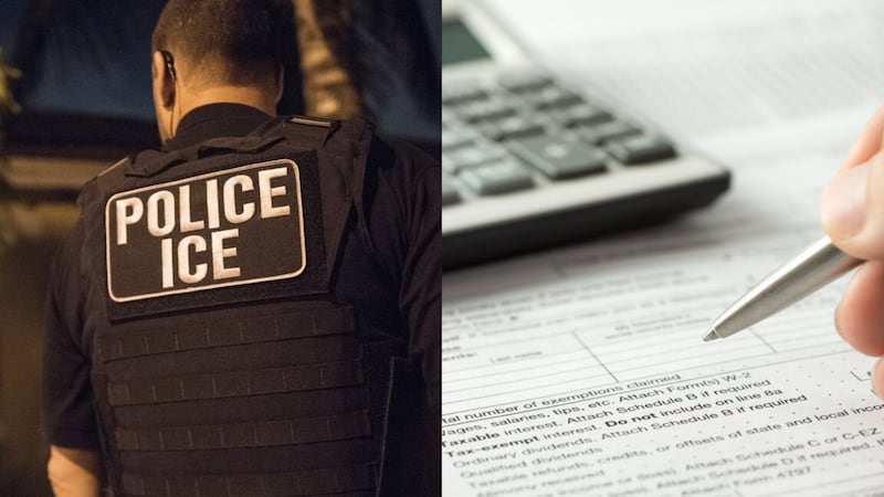 File photo of ICE and IRS.