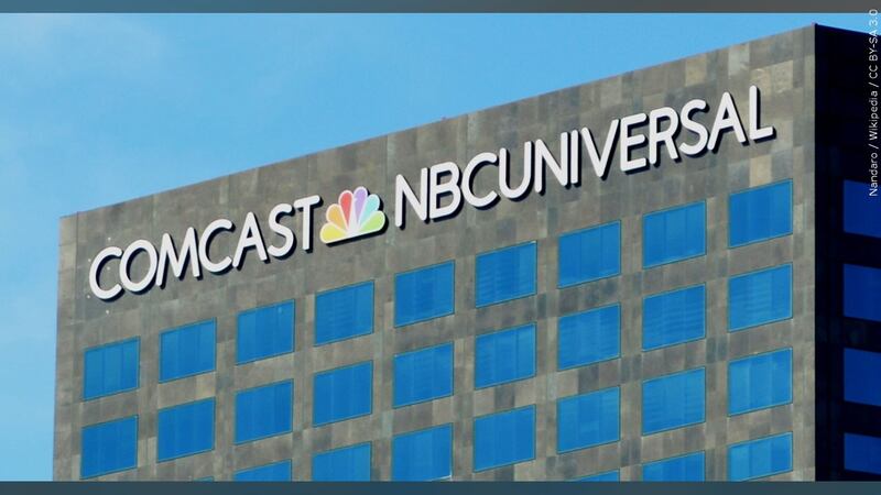 Comcast NBCUniversal building in Los Angeles, CA.
