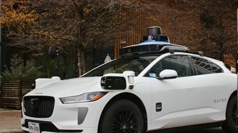 Users can book a ride from the Uber app in the autonomous Jaguar I-Pace for no additional cost.