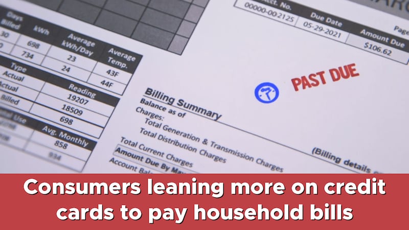 Consumers leaning more on credit cards to pay household bills, survey finds