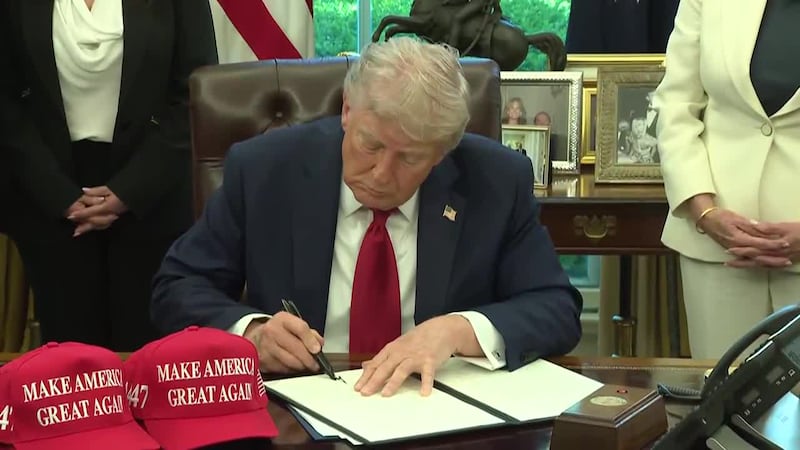 The seven executive orders are focused on education, according to the White House press...
