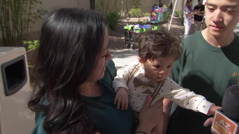 One of the adorable babies celebrating the huge milestone was Cash.