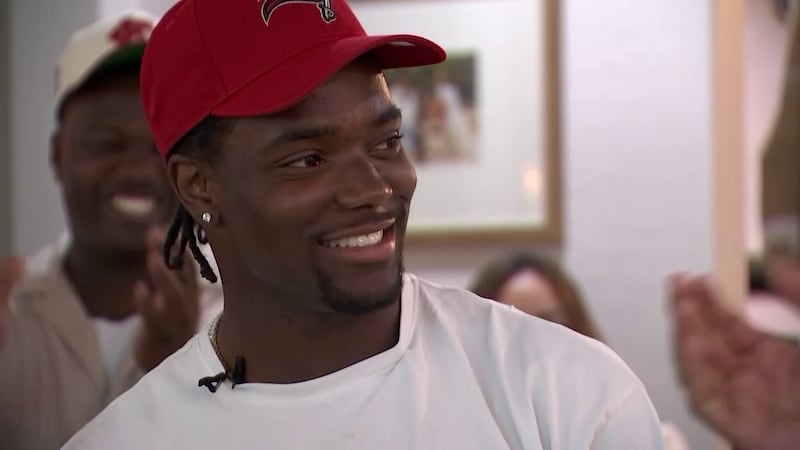 Benjamin Morrison was all smiles after his name was called.