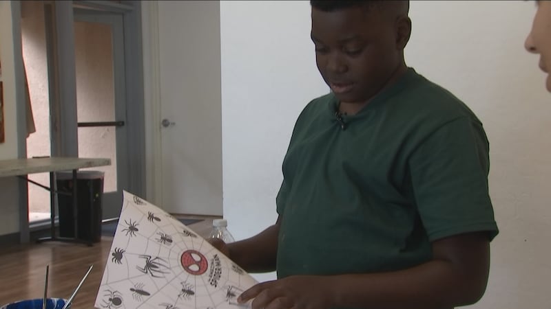 Kevin is a loving 10-year-old who loves superheroes and he thinks like one.