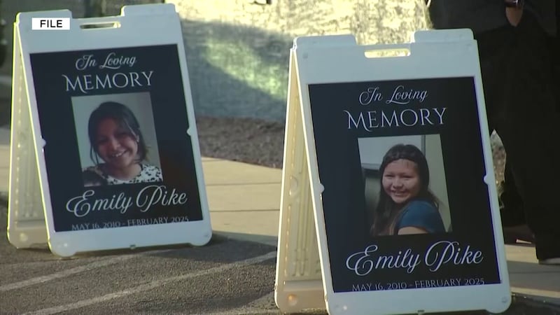 The family of a 14-year-old Emily Pike, who was found murdered in Globe, Arizona, is suing the...