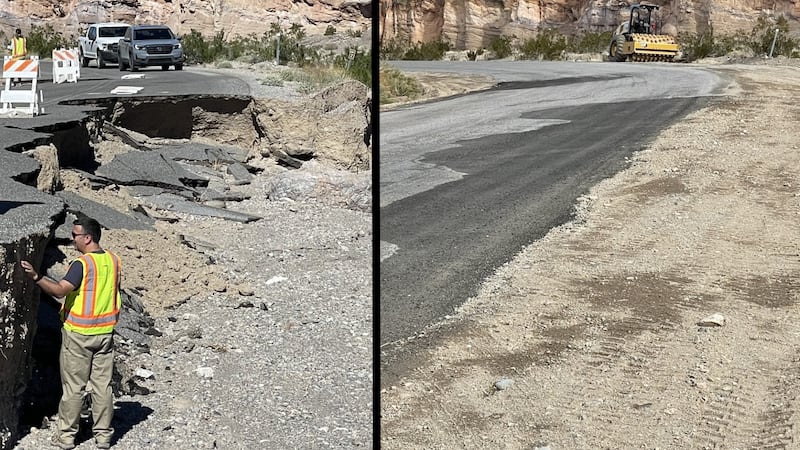 The National Park Service is reopening nearly 200 miles of previously damaged roads in Death...