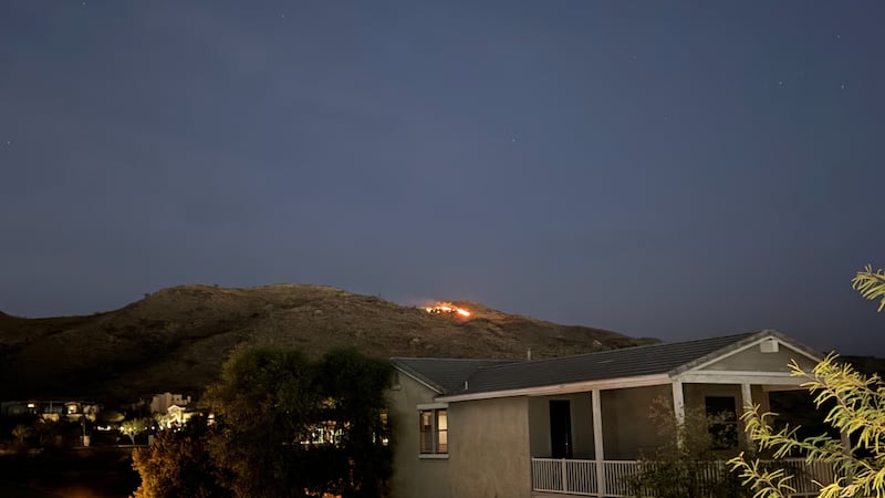 A brush fire broke out on South Mountain in Phoenix Saturday night.