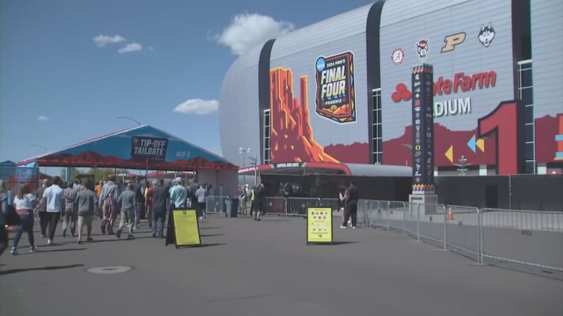 Fans of all the teams that made the Final Four, Alabama, Purdue, UConn, and NC State, flocked...