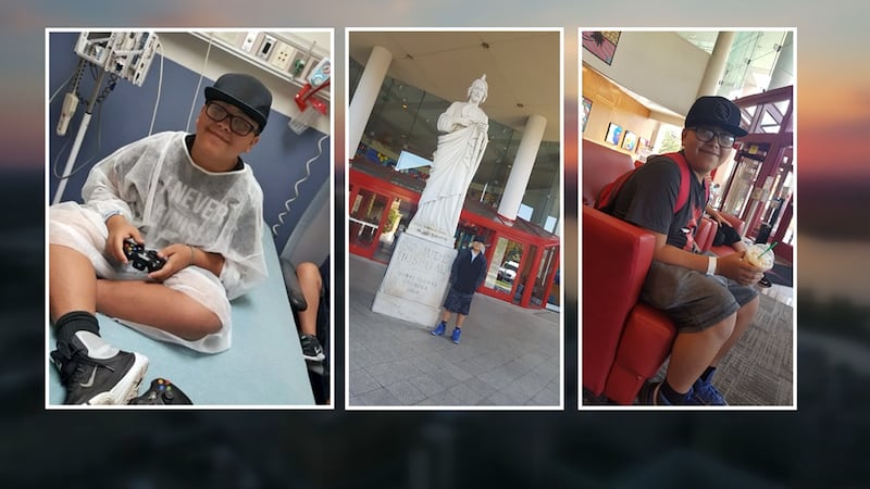 Doctors found a brain tumor when Juan was just 9 years old.