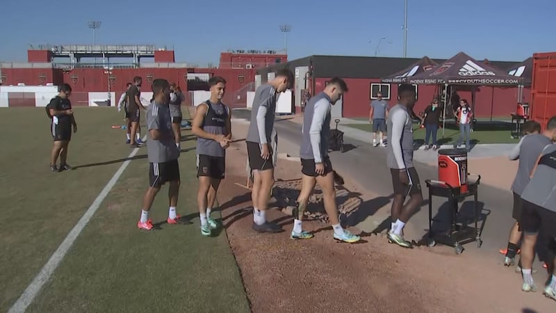 Fans gathered to wish the Phoenix Rising luck as they travel to face the Sacramento Republic.