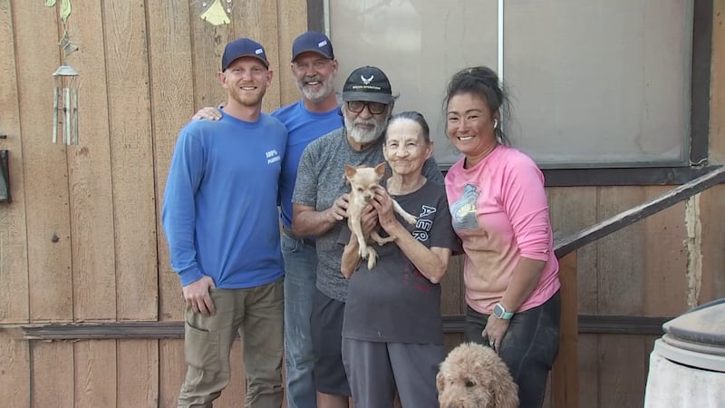 Lucy the 15-year-old Chihuahua was safely rescued after being trapped underground in a...