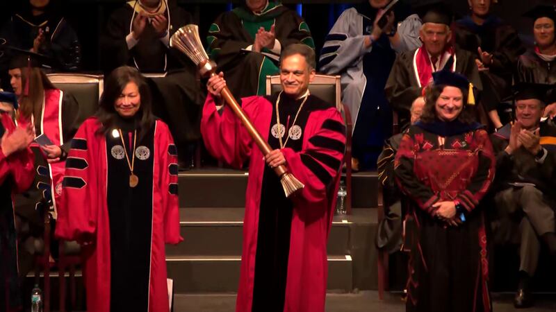 University of Arizona hosted a ceremony for its new president, Suresh V. Garimella.
