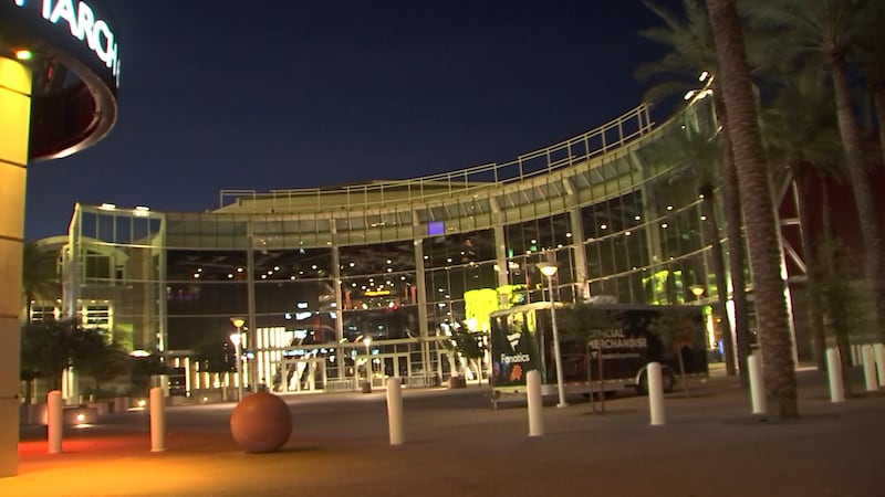 Footprint Center signage was removed from the downtown Phoenix arena earlier this week.