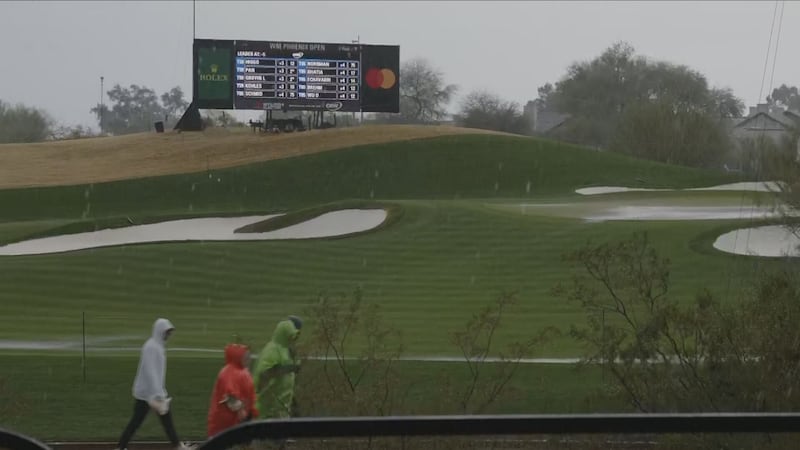 Heavy forced the PGA to suspend Round 1 play around 12:30 p.m. and then delay it until Friday.