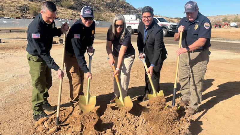 Gov. Katie Hobbs joined other Arizona officials in a groundbreaking ceremony for a new...