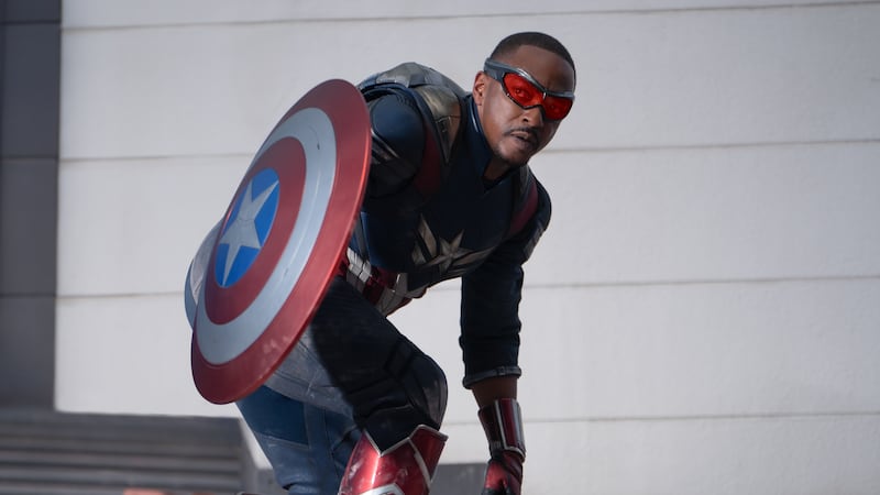 Anthony Mackie as Sam Wilson/Captain America in Marvel Studios' CAPTAIN AMERICA: BRAVE NEW WORLD.