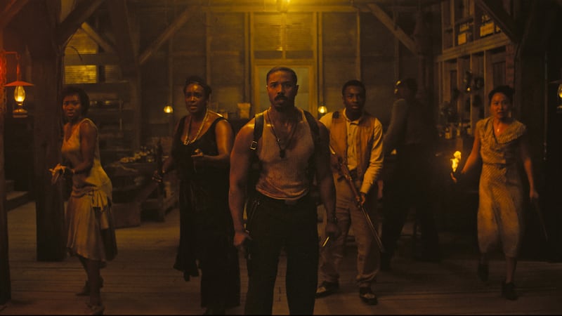 (L-R) JAYME LAWSON as Pearline, WUNMI MOSAKU as Annie, MICHAEL B. JORDAN as Smoke, MILES CATON...