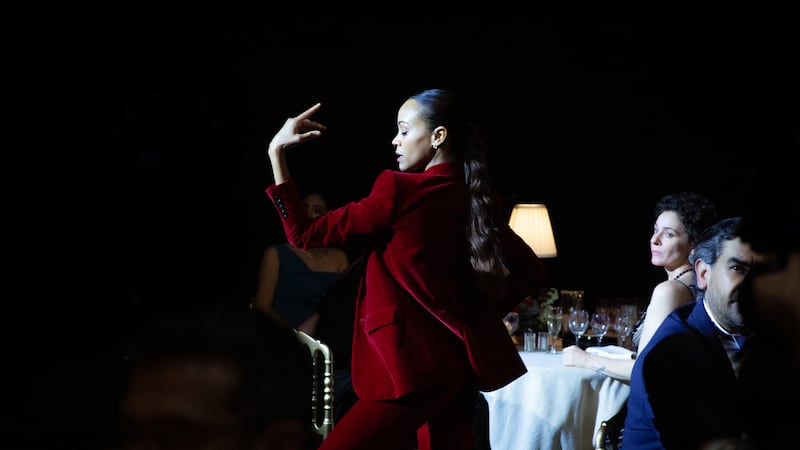 Zoe Saldaña as Rita Moro Castro in Emilia Pérez.