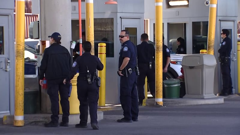 Border agents at the San Luis Port of Entry in Arizona.
