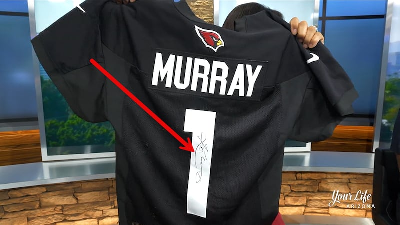 Signed Kyler Murray practice jersey