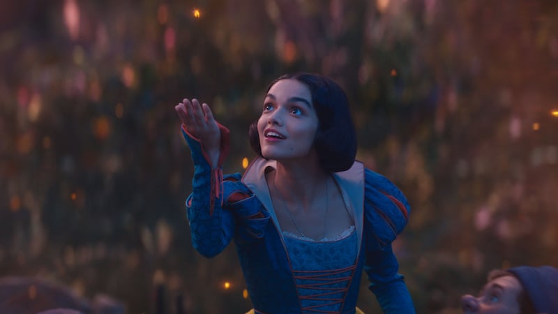 Rachel Zegler as Snow White in DISNEY's live-action SNOW WHITE.