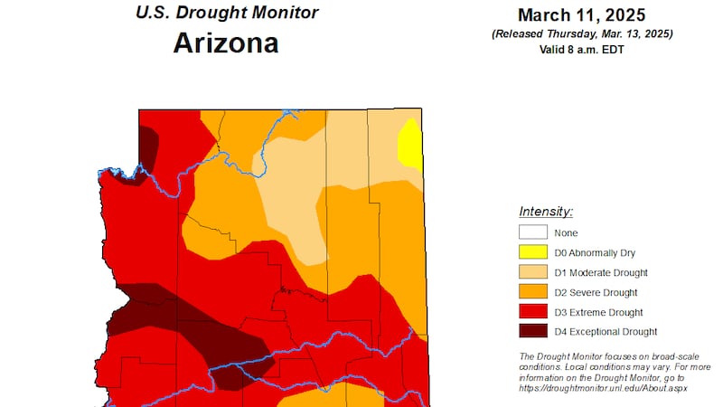 US Drought Monitor Arizona Report