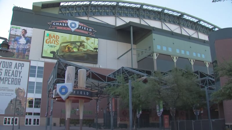 A file photo of Chase Field, taken on April 7, 2022.