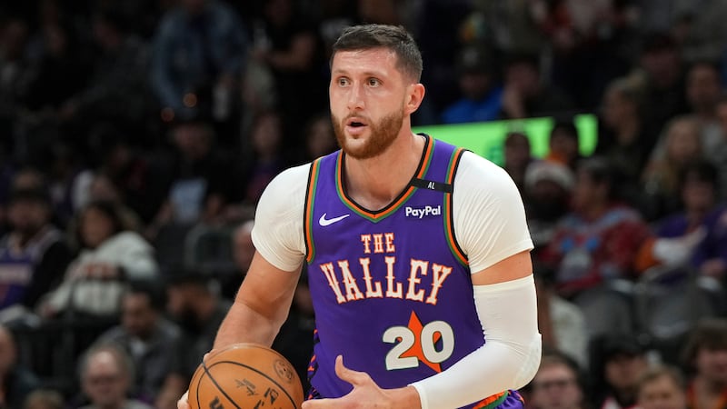 Phoenix Suns center Jusuf Nurkic (20) during the first half of an NBA basketball game against...