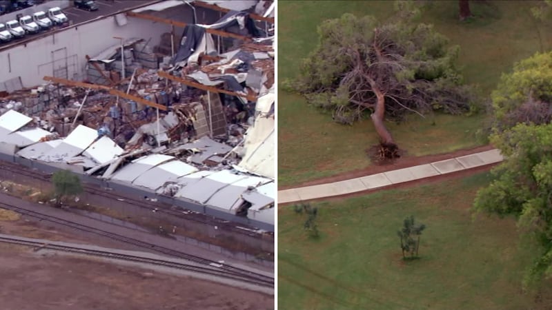 Several microbursts hammered parts of the Valley Wednesday night, leading to downed trees,...