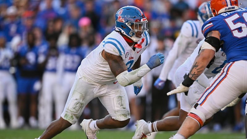 FILE -  Mississippi defensive tackle Walter Nolen (2) rushes against Florida during the second...
