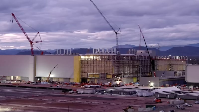 File photo of the TSMC Arizona semiconductor facility being built in Phoenix, Arizona.