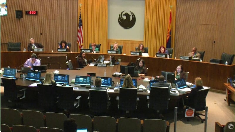 File photo of Phoenix City Council in April 2025