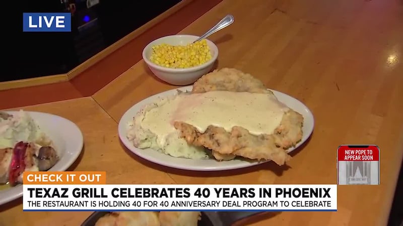 Texaz Grill, located near 16th Street and Bethany Home Road, is celebrating its 40-year...