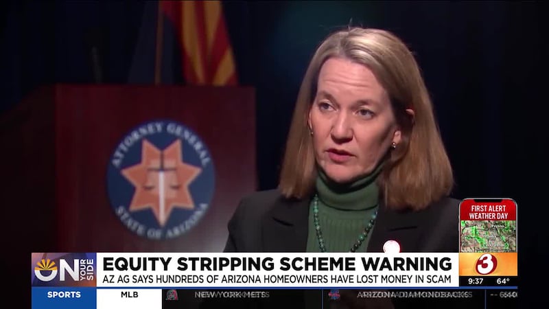 Arizona Attorney General Kris Mayes says scammers trick distressed homeowners into selling...