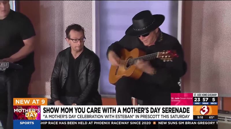 "A Mothers Day celebration with Esteban" will take place this Saturday in Prescott. Esteban...