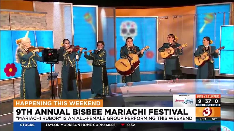 Local all-female mariachi group "Mariachi Rubor" is getting ready to take the stage this...