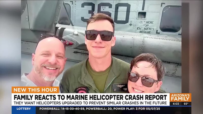 The parents of Sgt. Alec Langen, a Chandler Marine who was killed in last year's helicopter...
