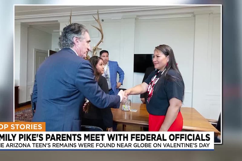 Family members of murdered San Carlos Apache teen Emily Pike met with top federal officials in...