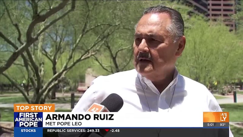 Armando Ruiz says he has met Pope Leo XIV. Micaela Marshall reports from Phoenix.