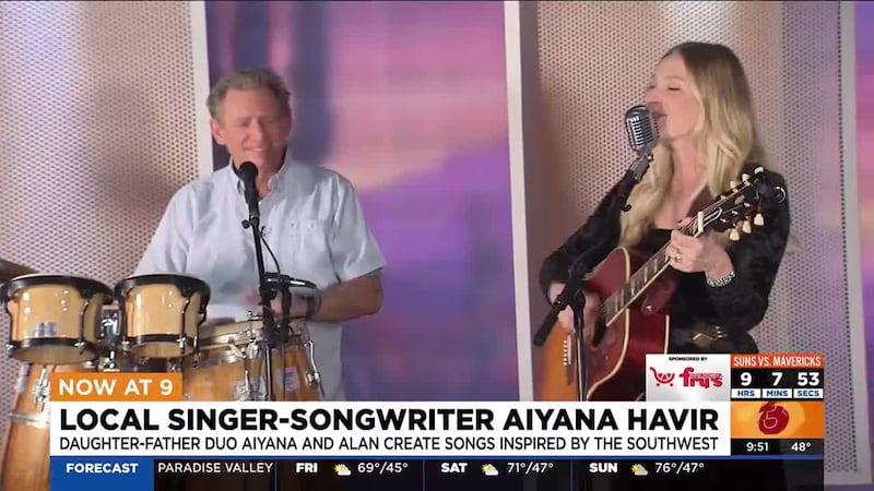 Aiyana and Alan, the daughter-father duo, create songs inspired by the Southwest.