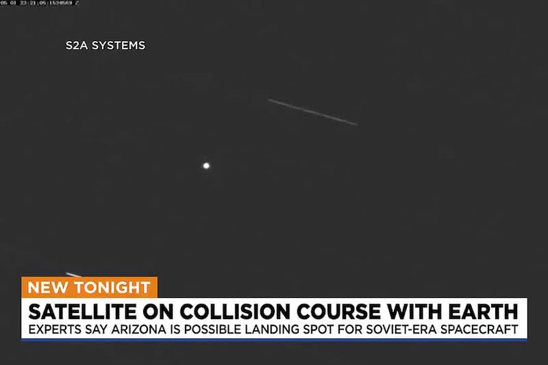 A Cold War-era spacecraft is on a crash course with Earth and experts say it's possible it...